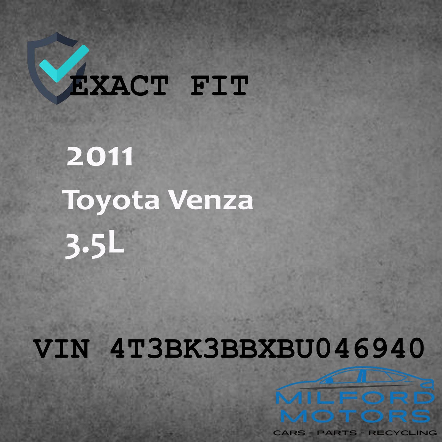 Used Info-GPS-TV Screen Control Fits for 2011 Toyota Venza AWD V6 3.5L