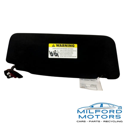 OEM Driver Side Black Cloth Sun Visor 2010-2016 BMW 5 Series