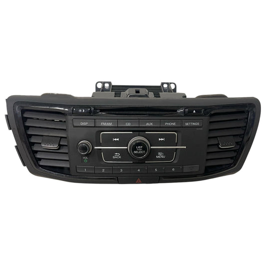 USED Radio Audio with Face Panel and Receiver Fits for 2016 Accord Sport 2.4L