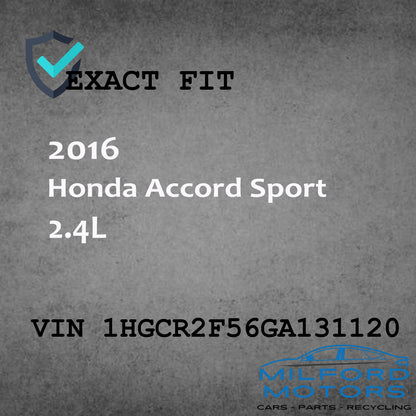 USED Radio Audio with Face Panel and Receiver Fits for 2016 Accord Sport 2.4L