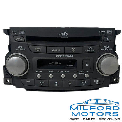 Used Temperature Control With AM-FM-CASSETE-CD and DVD6 Fits 2006 TL 3.2L