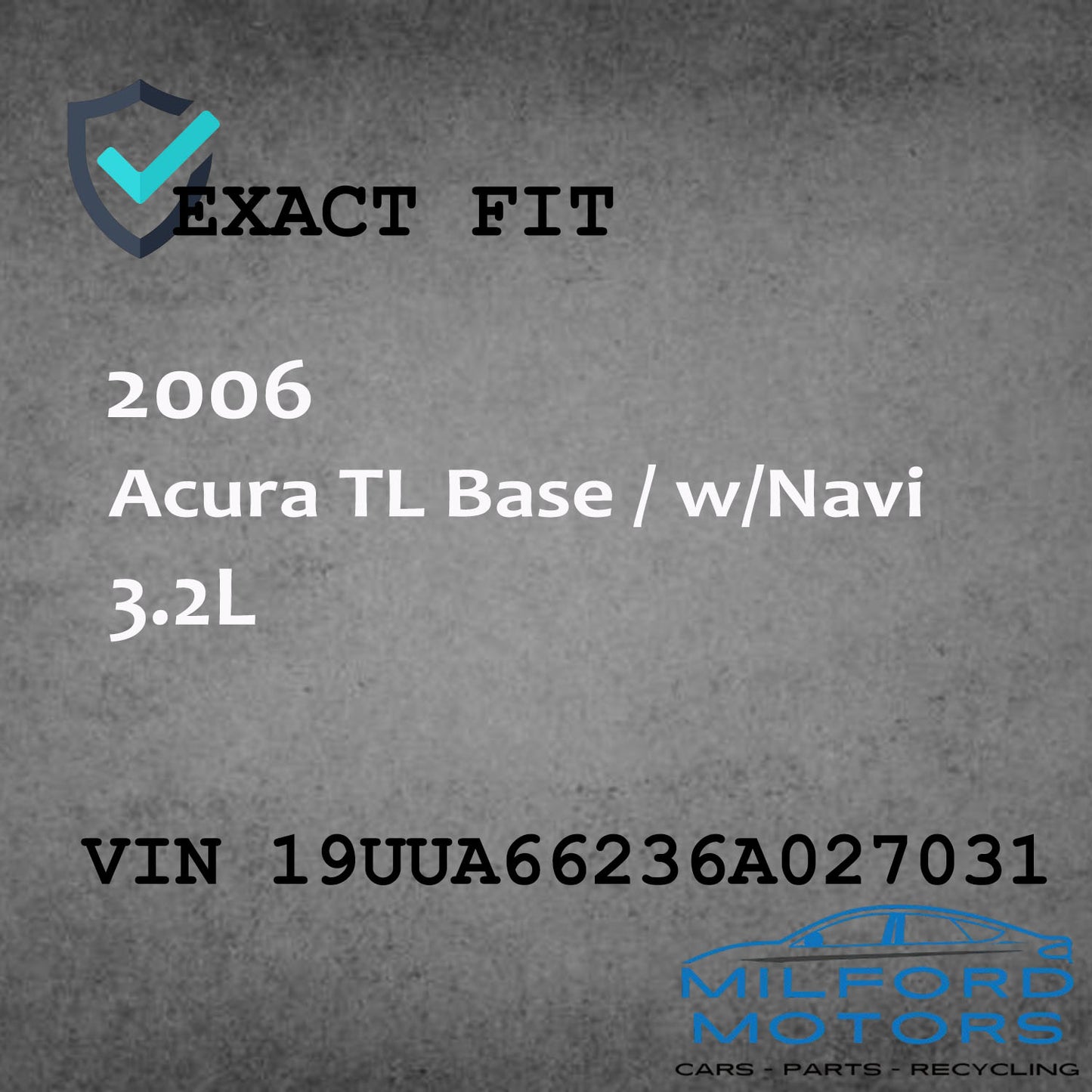 Used Temperature Control With AM-FM-CASSETE-CD and DVD6 Fits 2006 TL 3.2L
