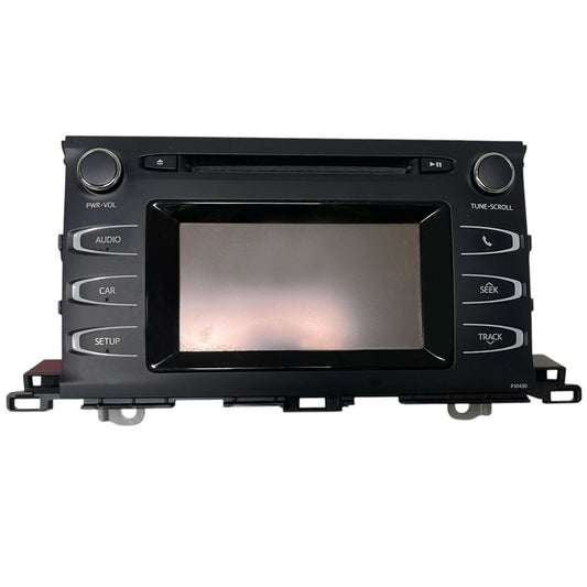 Radio Audio with Face Panel and Receiver Fits for 2014-2015 Highlander 3.5L