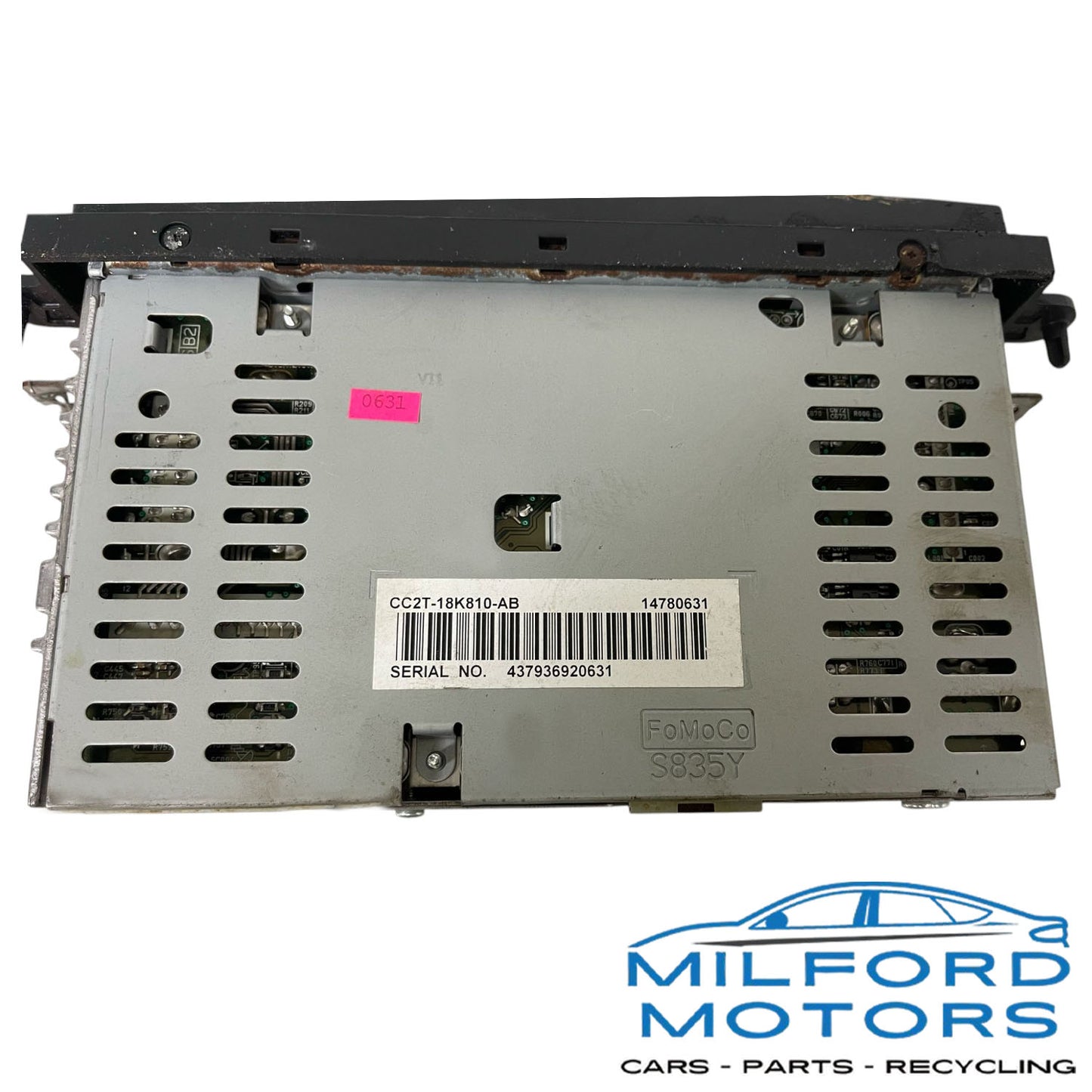 Radio Audio with Face Panel and Receiver Fits for 2012-2013 Ford E-250 4.6L