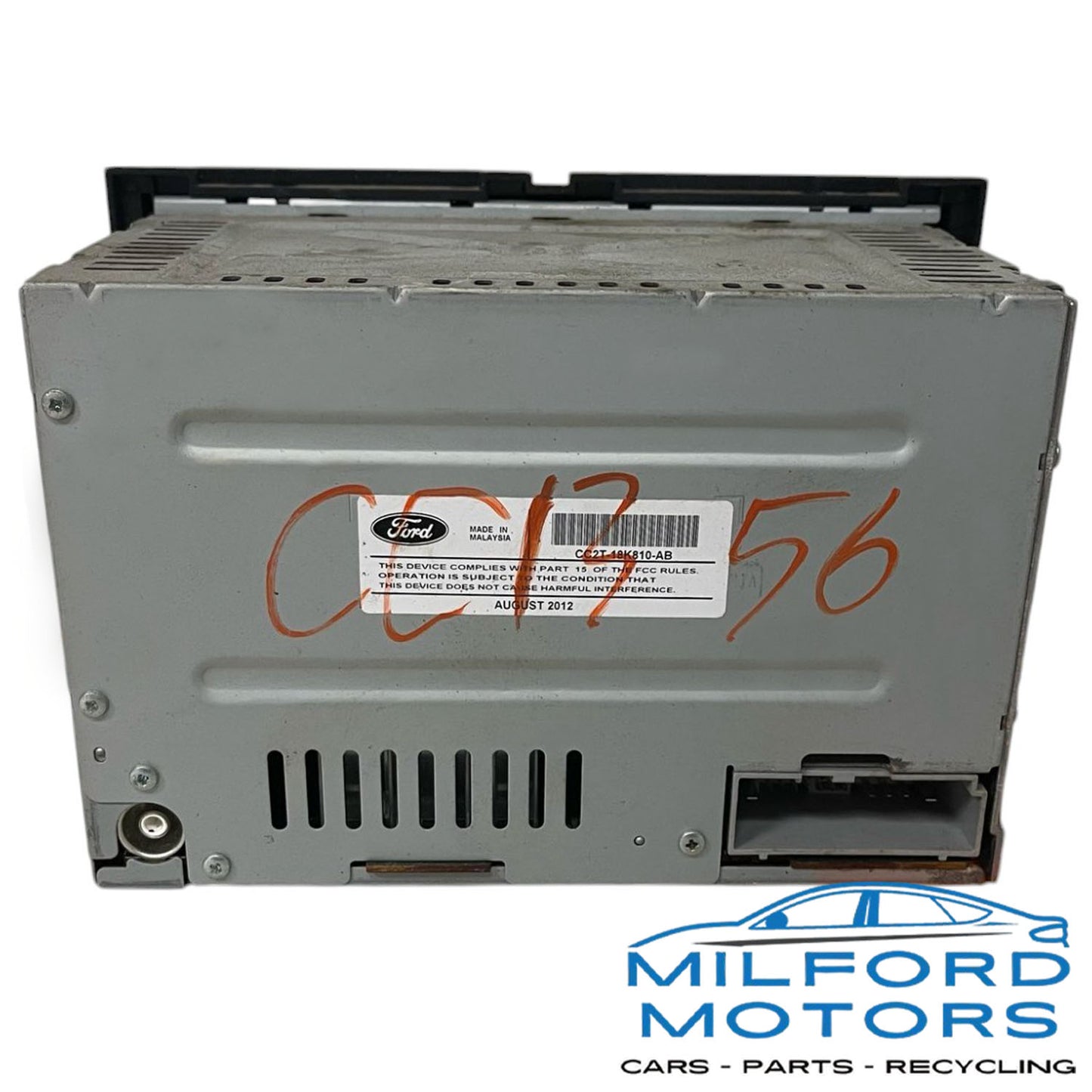 Radio Audio with Face Panel and Receiver Fits for 2012-2013 Ford E-250 4.6L