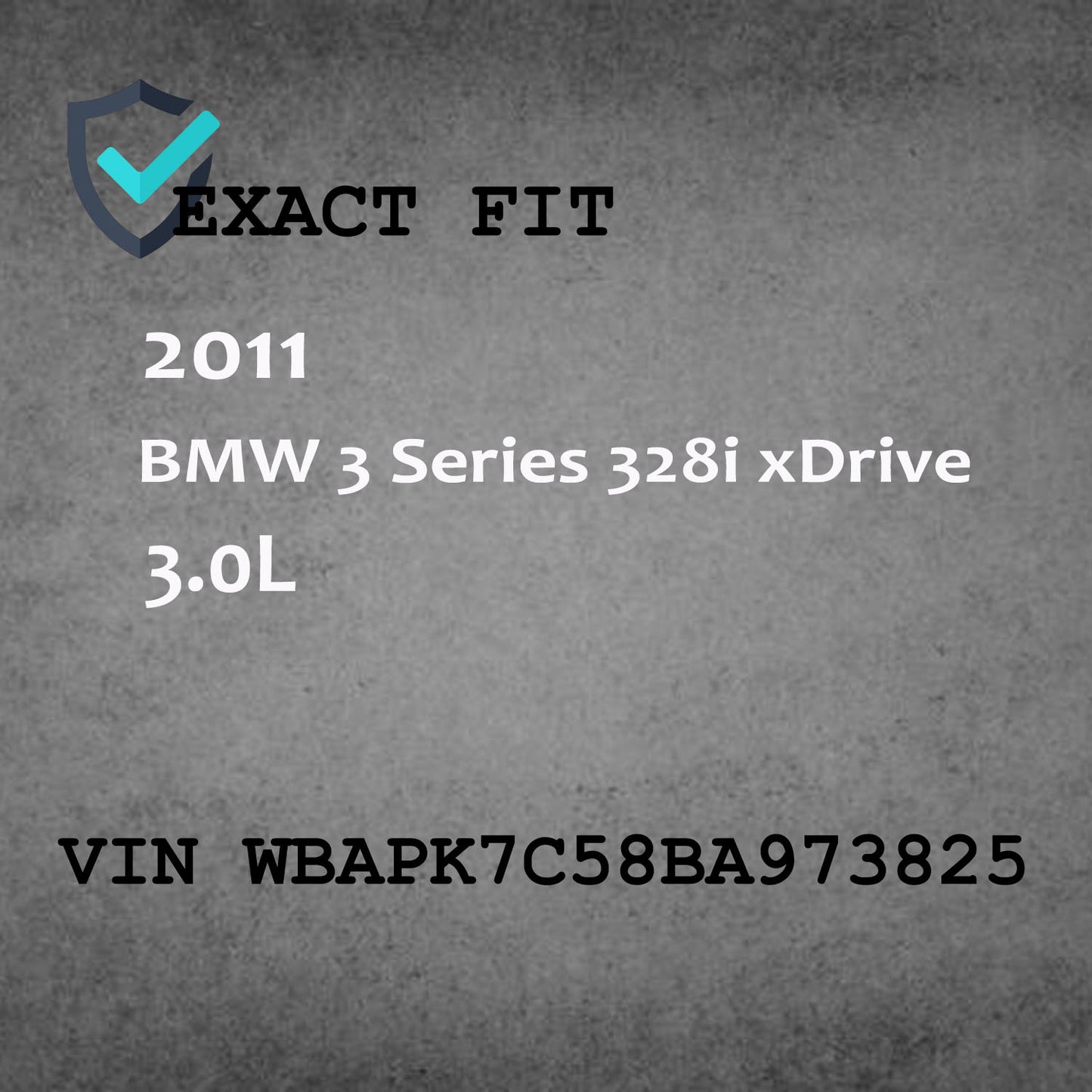 Front Driver Side Air Bag Wheel Fits for 2011 BMW 3 Series  3.0L