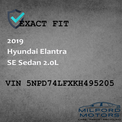 Black Manual Temperature Control Fits 2019-2020 Hyundai Elantra SE Sedan 2.0L