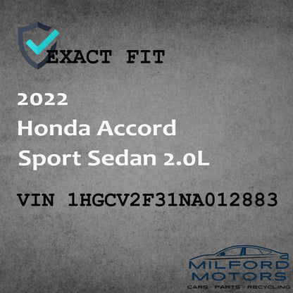 Black Automatic Temperature Control Fits 2021-2022 Honda Accord Sport Sedan 2.0L
