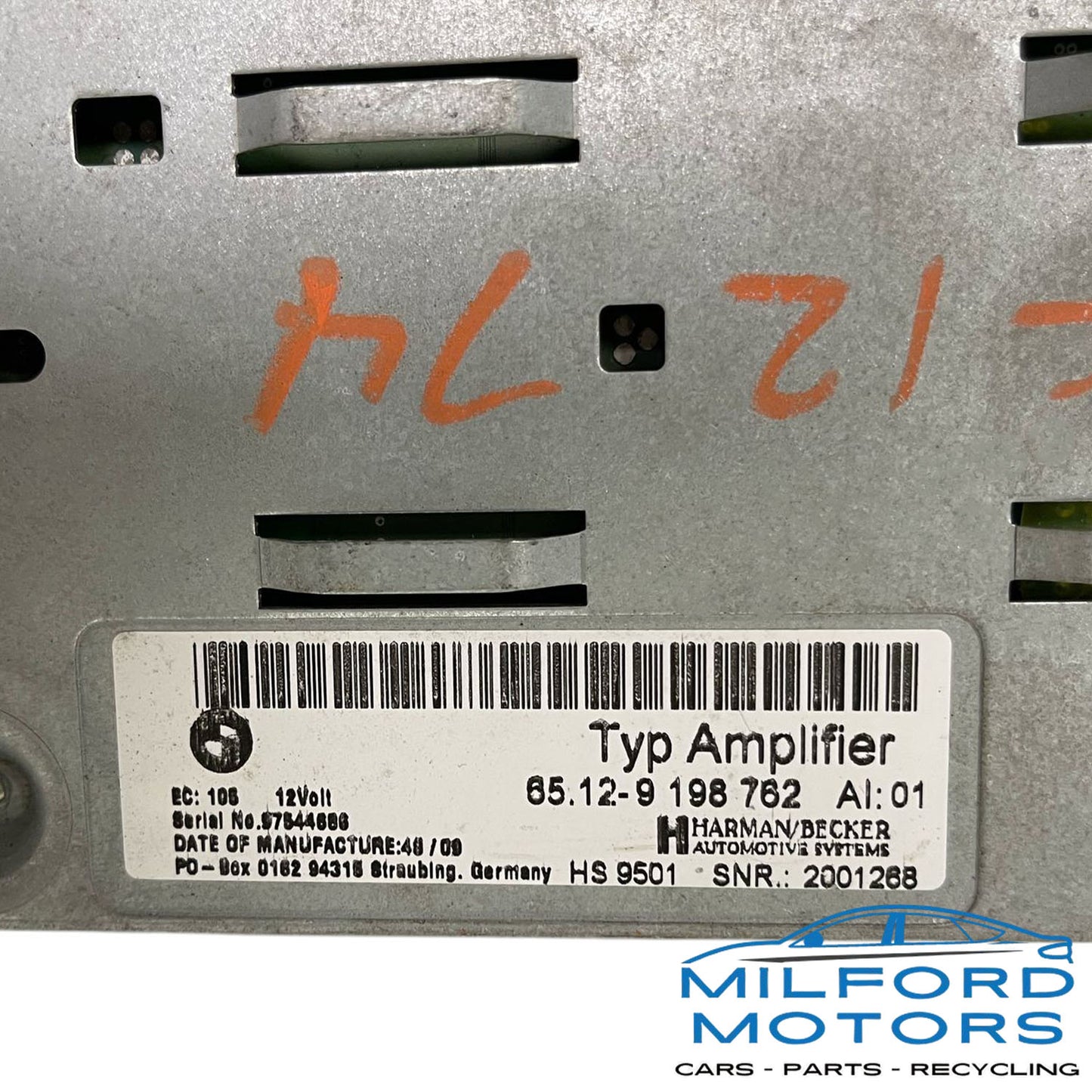 Used Radio Audio with APM Fits for 2010-2013 BMW 5 Series 535i 3.0L