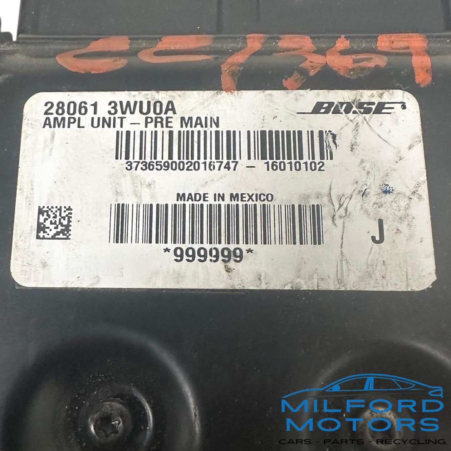 Used Radio Audio Amplifier Fits for 2016-2017 Infiniti QX50 3.7L