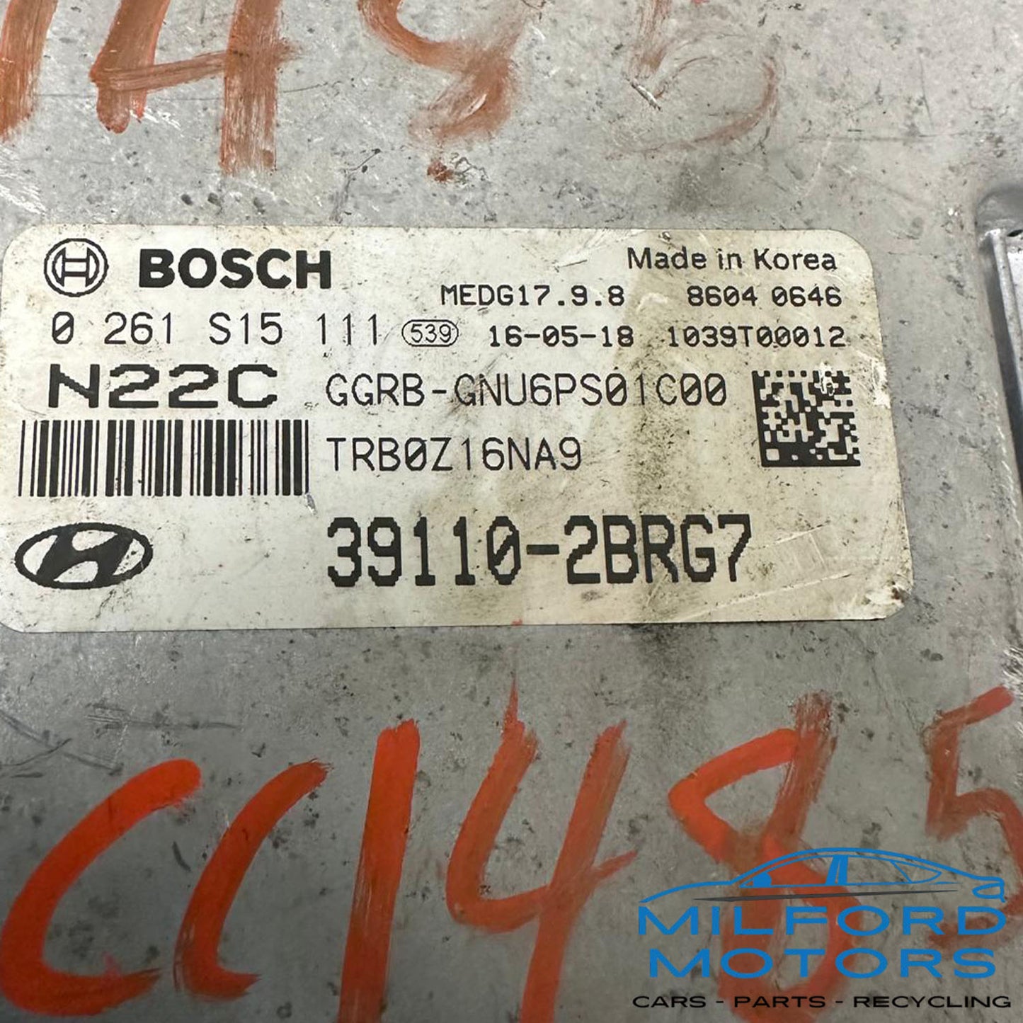 Electronic Control Module Engine/Motor Fits 2015-2017 Hyundai Accent 1.6L