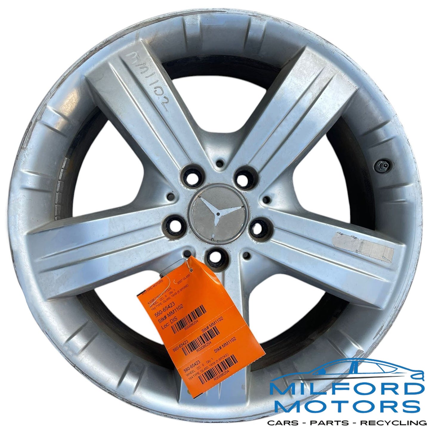 Wheel Rim 154 TYPE GL450 18X8 Fits for 2007-2008 Mercedes-Benz GL-Class 4.7L