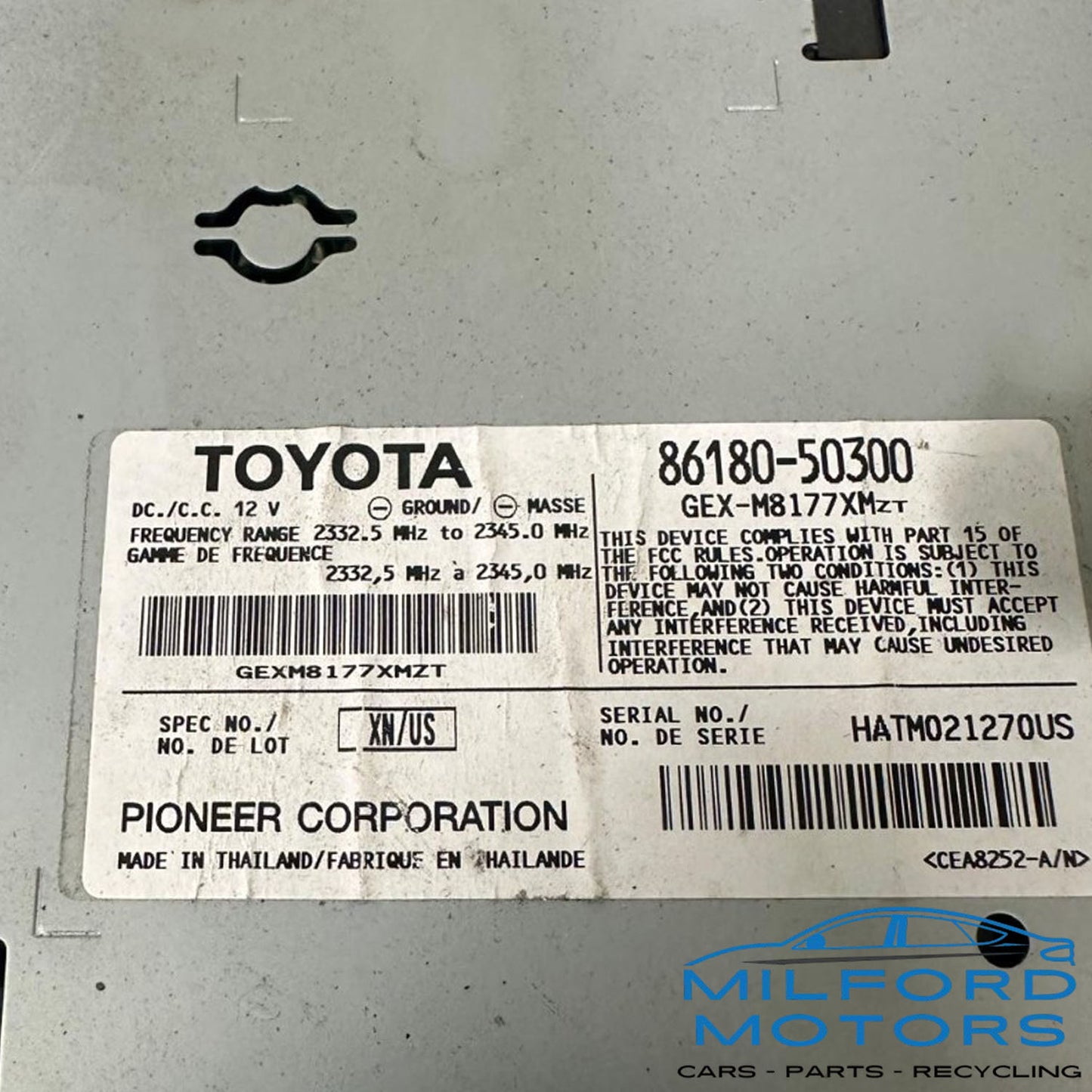 Used Radio Audio Fits for 2008-2013 Lexus LS 460 4.6L