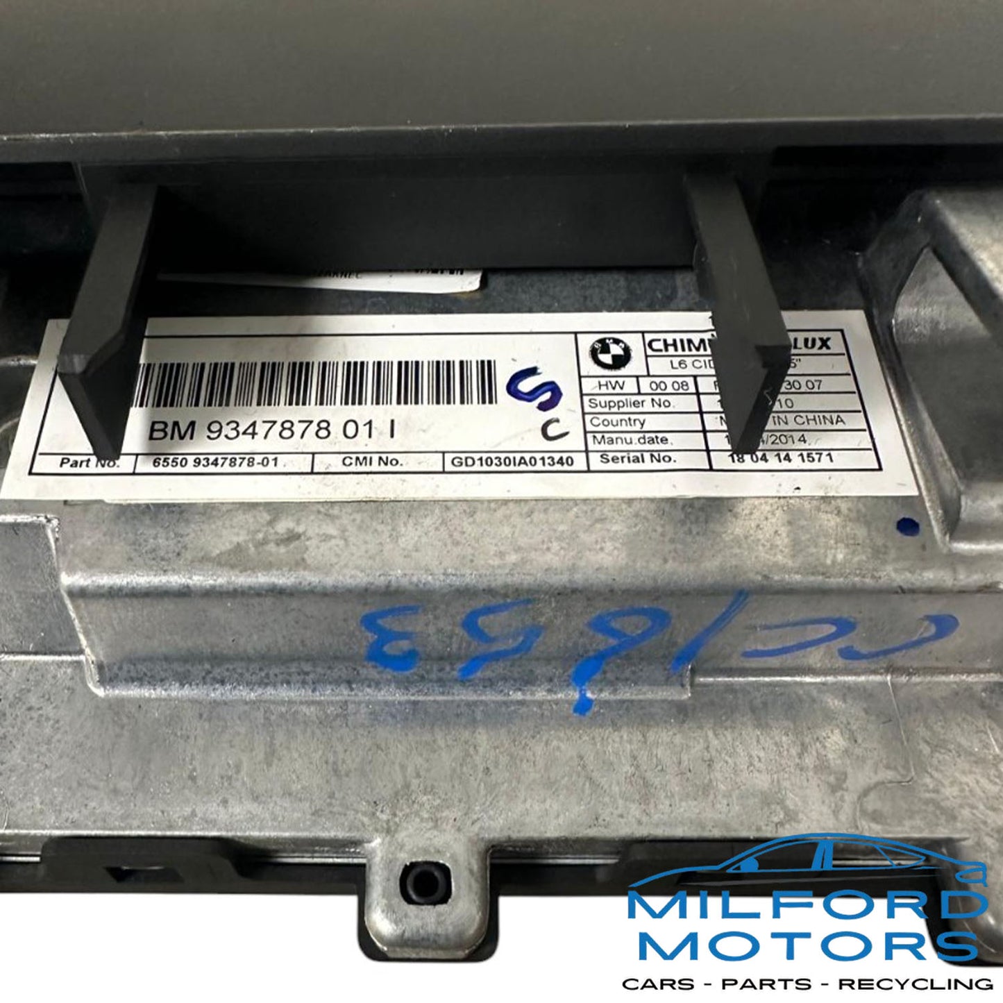 Front Info-GPS Display Screen Fits 2014-2016 BMW X5 X5M X6 3.0L