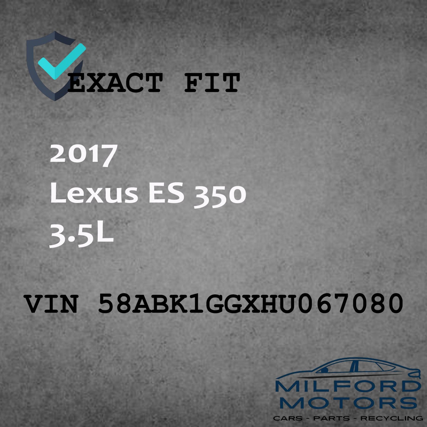 Alloy Wheel Rim 17X7 Fits for 2016-2018 Lexus ES 350 3.5L