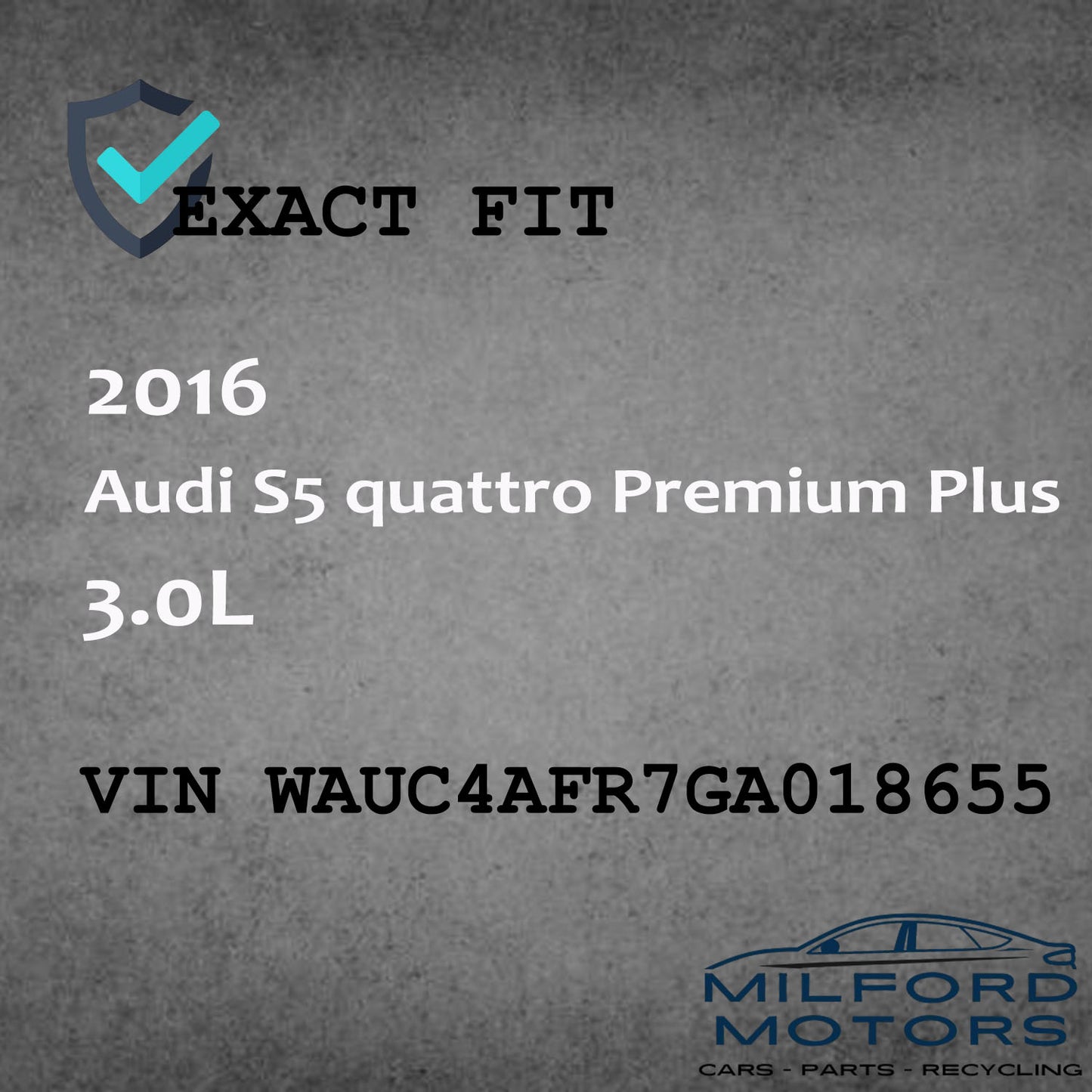 Alloy Wheel Rim 19X9 Fits for 2016 Audi S5 quattro Premium Plus 3.0L