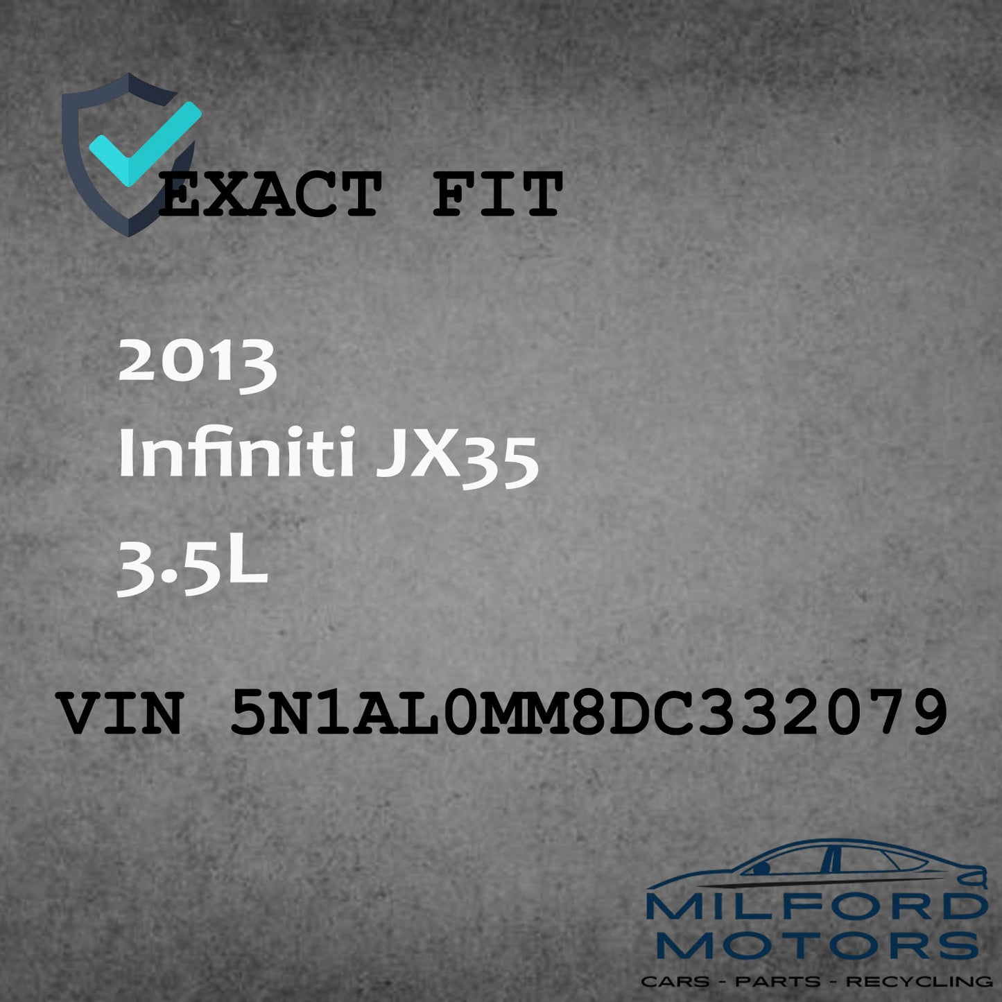 Alloy 10 Spoke Wheel Rim 20X7-1/2 Fits for 2013-2015 Infiniti JX35 3.5L