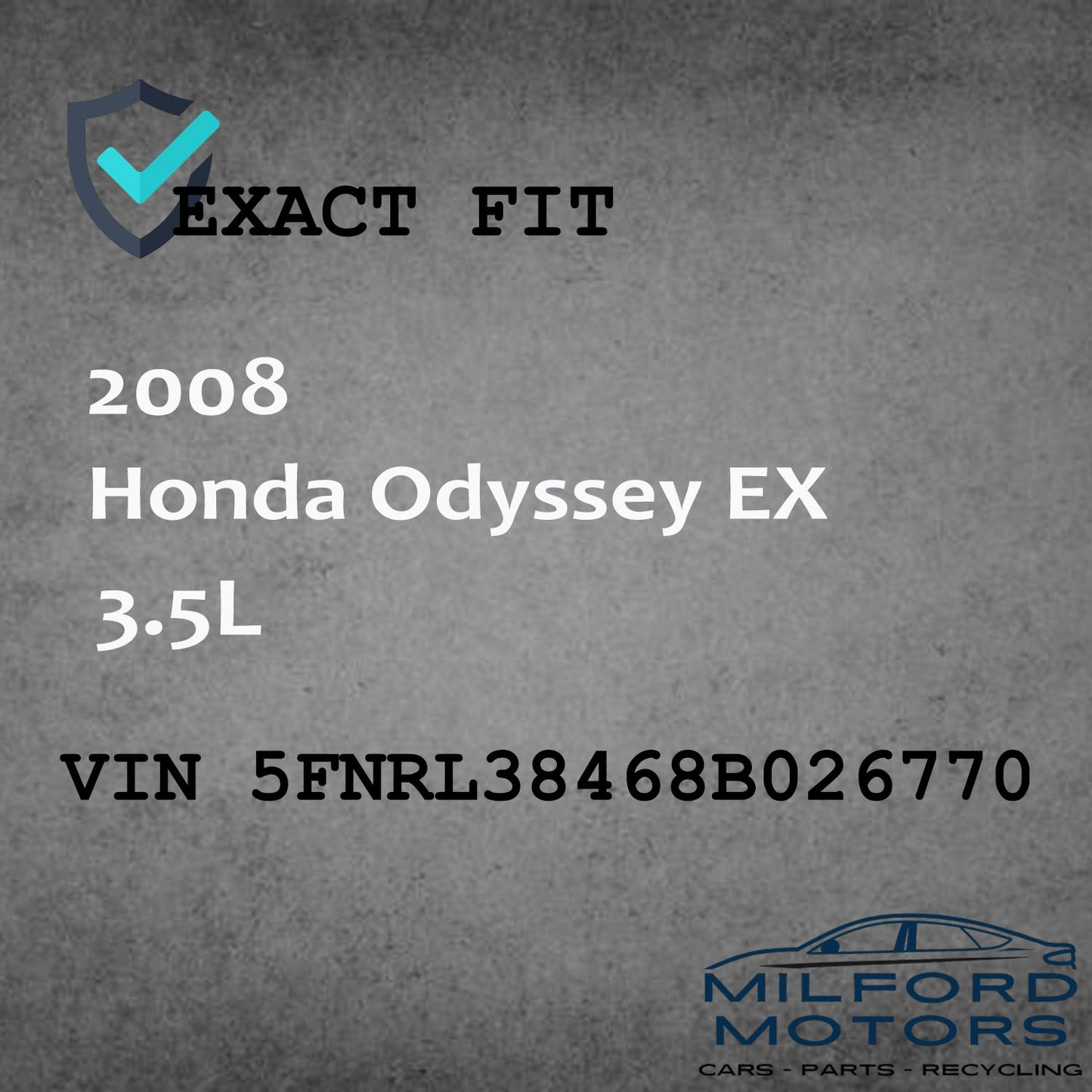Grade C Wheel Rim Fits for 2008-2010 Honda Odyssey EX 3.5L