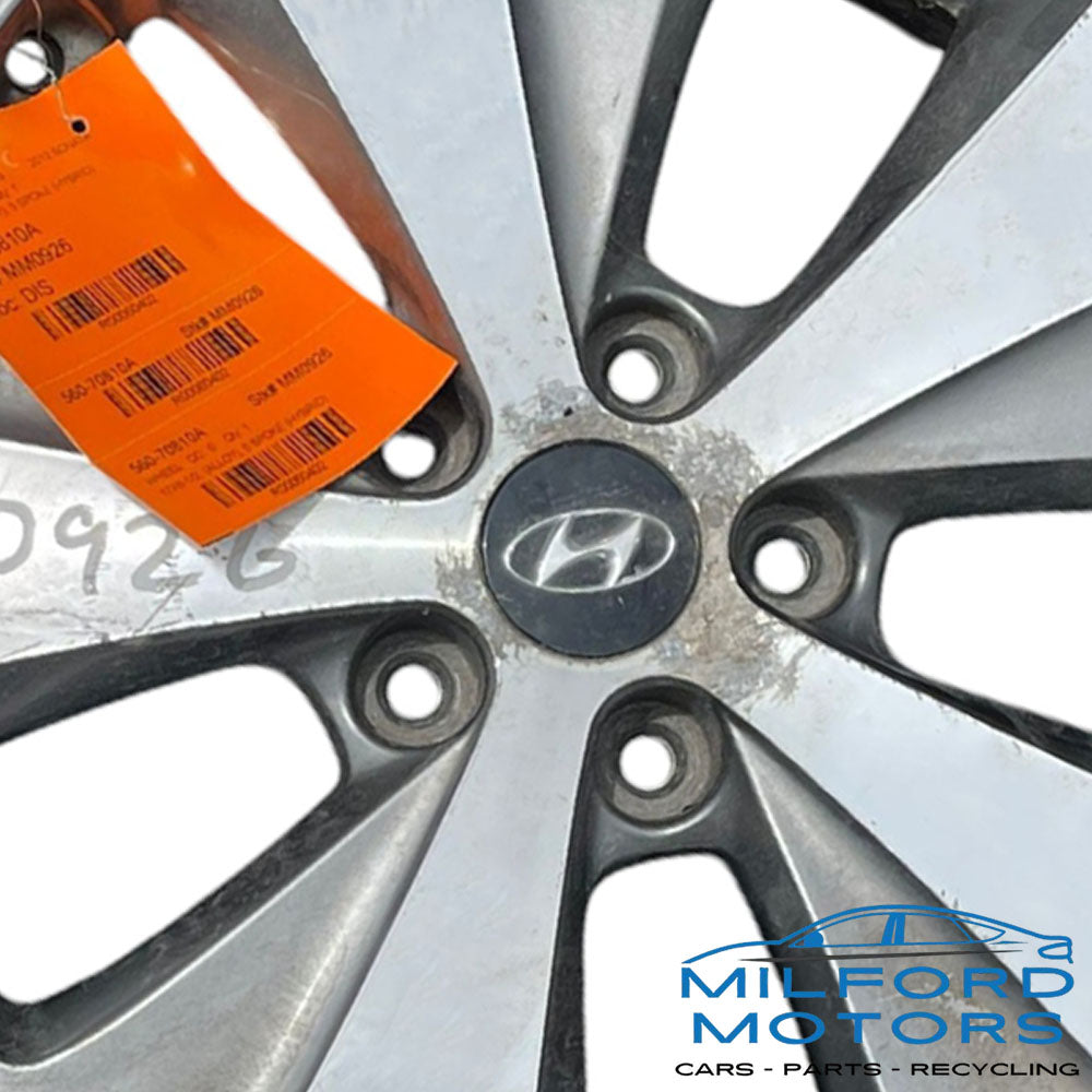 Alloy Wheel Rim 5 Spoke 17X6-1/2 Fits for 2011-2012 Hyundai Sonata Hybrid 2.4L