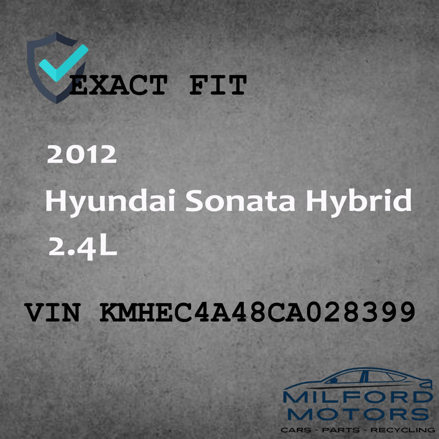 Alloy Wheel Rim 5 Spoke 17X6-1/2 Fits for 2011-2012 Hyundai Sonata Hybrid 2.4L