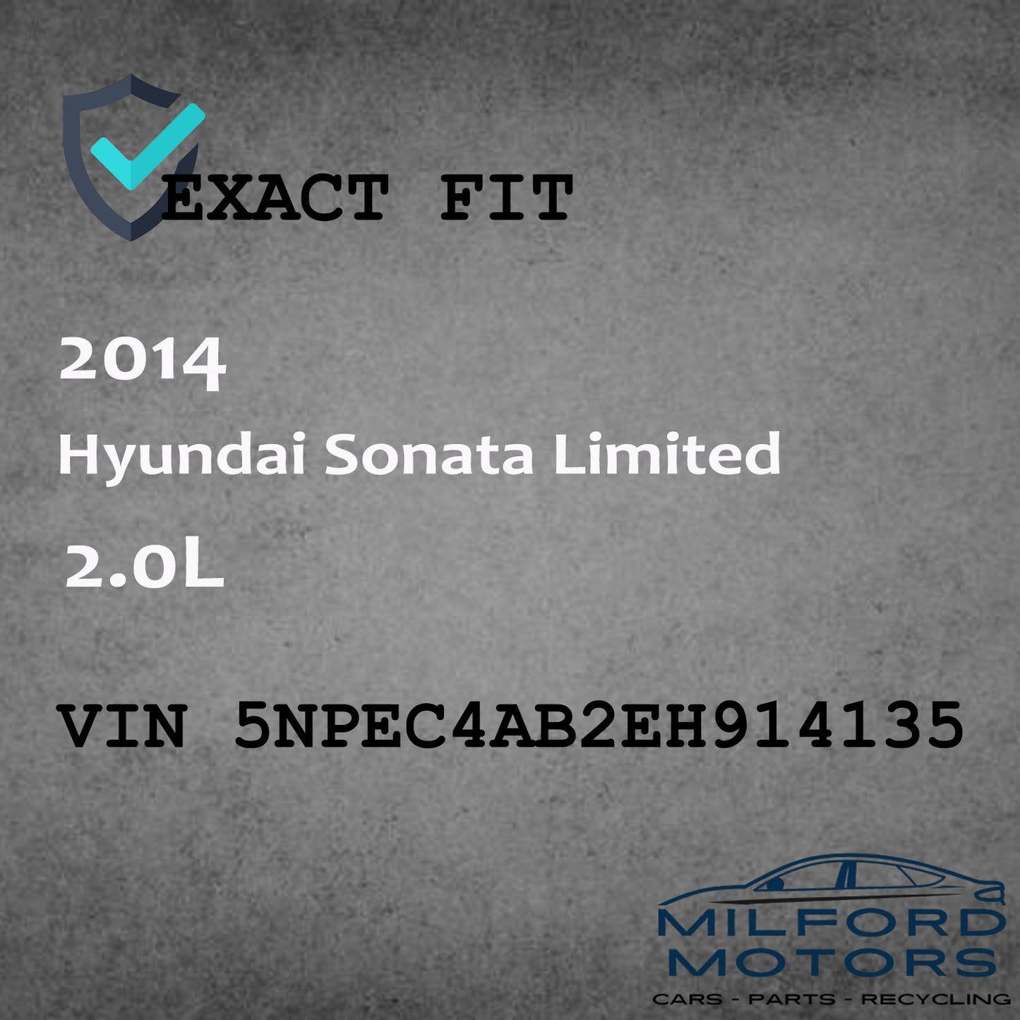 Alloy 10 Spoke Wheel Rim 17X6-1/2 Fits for for 2014 Sonata Limited SE 2.0L