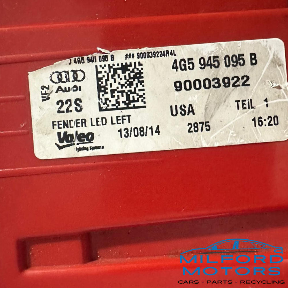 Left Driver Side Tail Light Fits for 2012-2015 Audi A6 2.0L