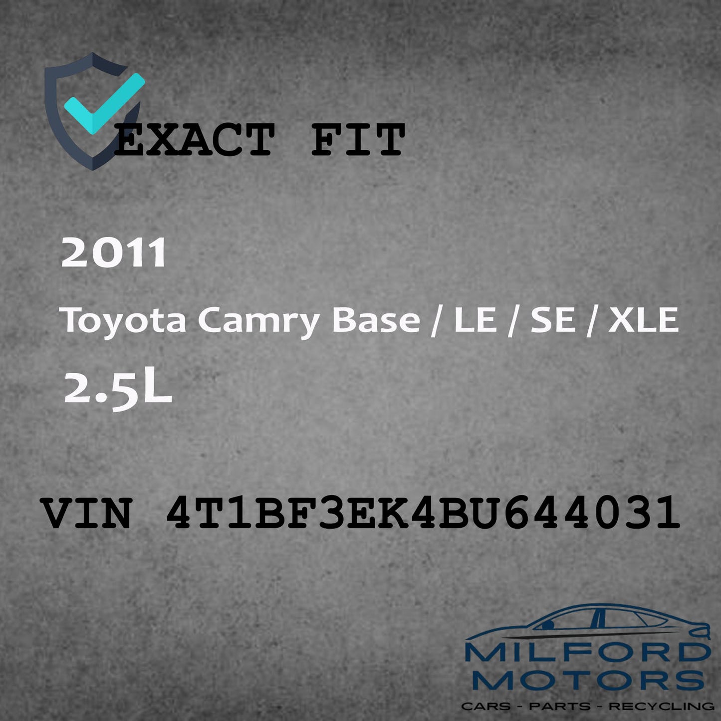 Left Driver Side Tail Light Fits for 2010-2011 Toyota Camry Base 2.5L