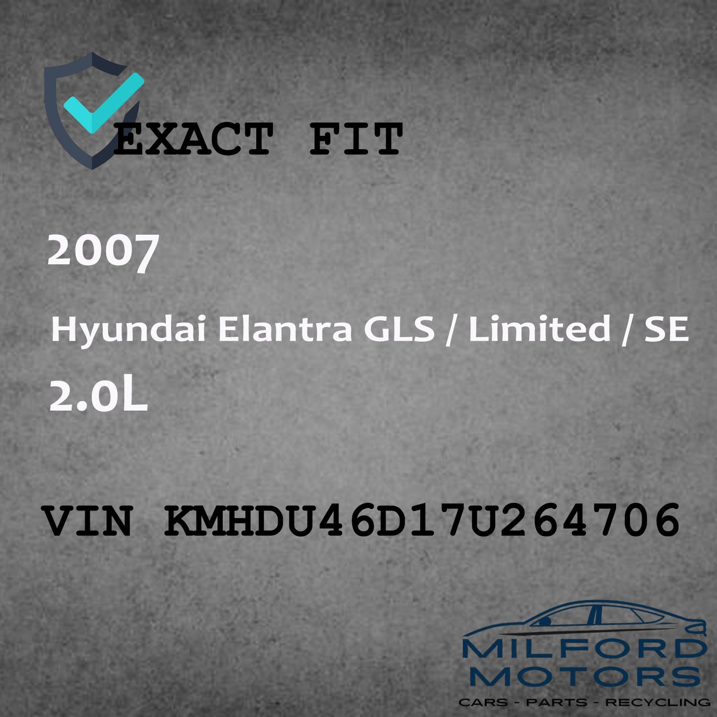 Left Driver Side Tail Light Fits for 2007-2010 Hyundai Elantra 2.0L