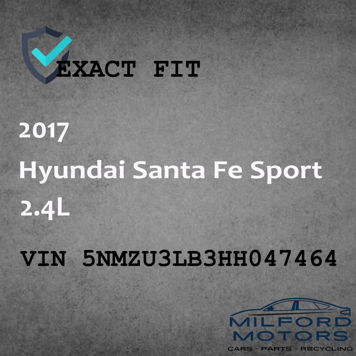 Right Passenger Side Tail Light Fits for 2017-2018 Hyundai Santa Fe Sport 2.4L