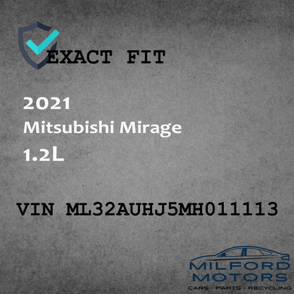 Passenger Side View Mirror Fits for 2021 Mitsubishi Mirage 1.2L