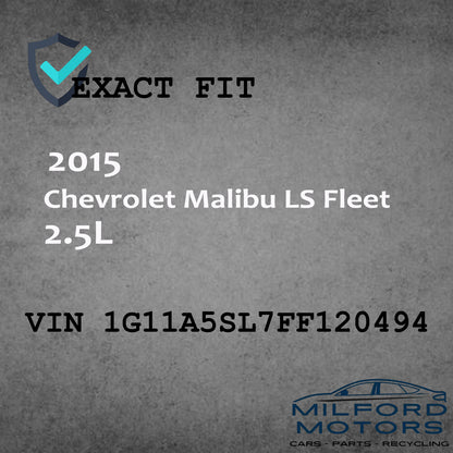 RH Passenger Side View Mirror Fits for 2015 Chevrolet Malibu LS Fleet 2.5L