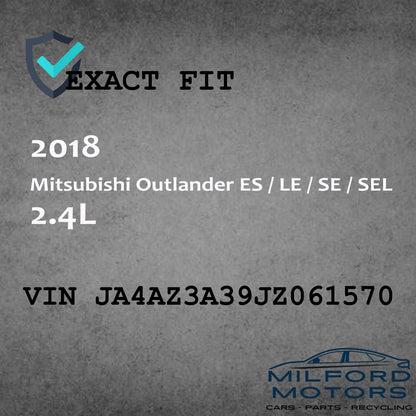 RH Passenger Side View Mirror Fits for 2018 Mitsubishi Outlander 2.4L