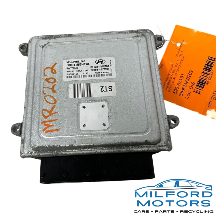 Engine ECM Electronic Control Module  Fits 2014-2016 Hyundai Elantra 1.8L