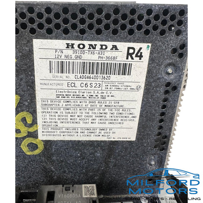 Used Radio Audio Receiver w/o Navigation 2016-2017 ILX Sedan 2.4L