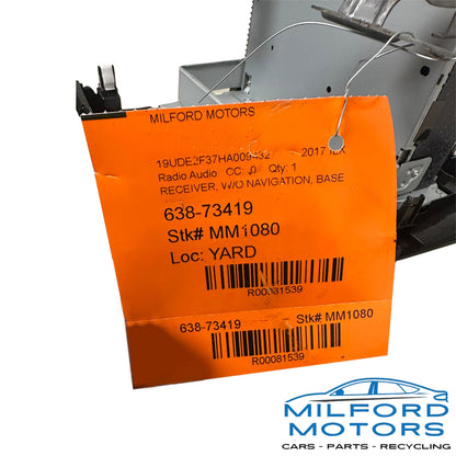 Used Radio Audio Receiver w/o Navigation 2016-2017 ILX Sedan 2.4L