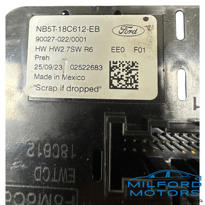 Black Temperature Control Fits 2023-2024 Ford Explorer Limited 2.3L