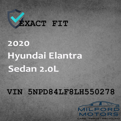 Black Automatic Temperature Control  2019-2020 Hyundai Elantra Sedan 2.0L