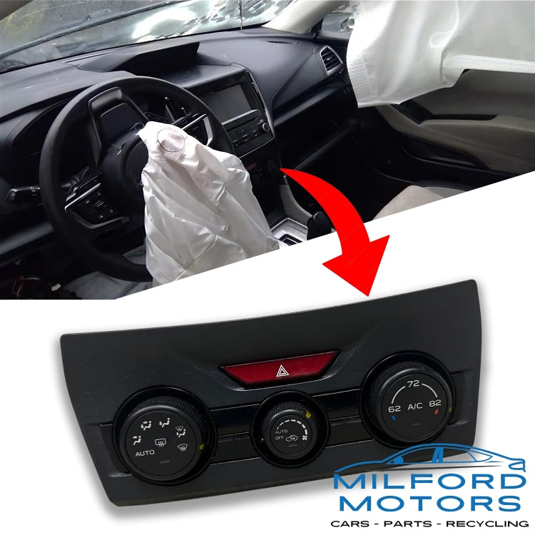 Black Manual Single Zone Temperature Control  2019-2021 Subaru Forester 2.5L