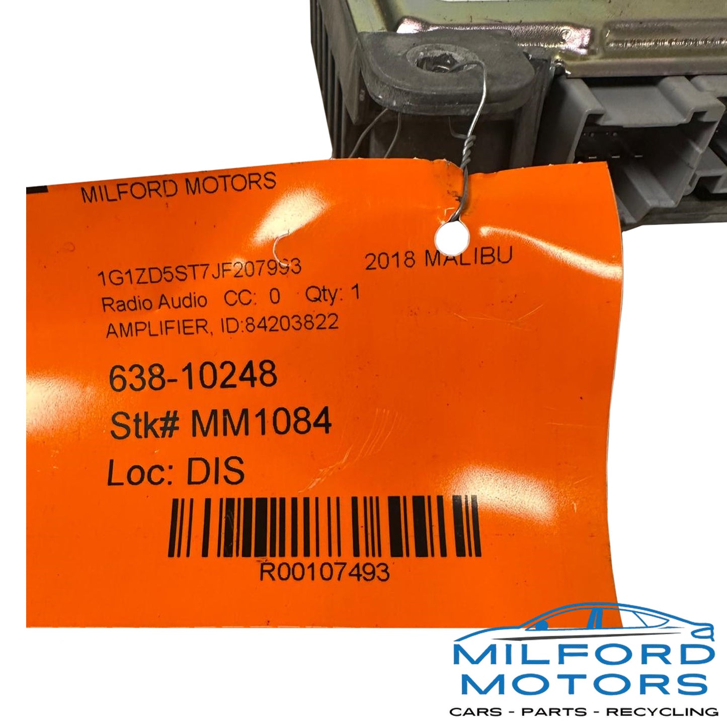 Used Audio Equipment Amplifier 2017-2018 Chevrolet Malibu LT Sedan 1.5L