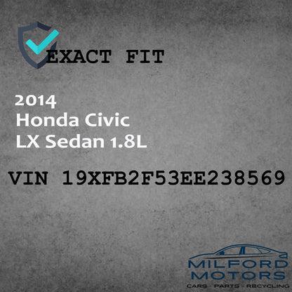 Passenger Side Headlight Assembly Fits 2013-2015 Civic LX Sedan 1.8L