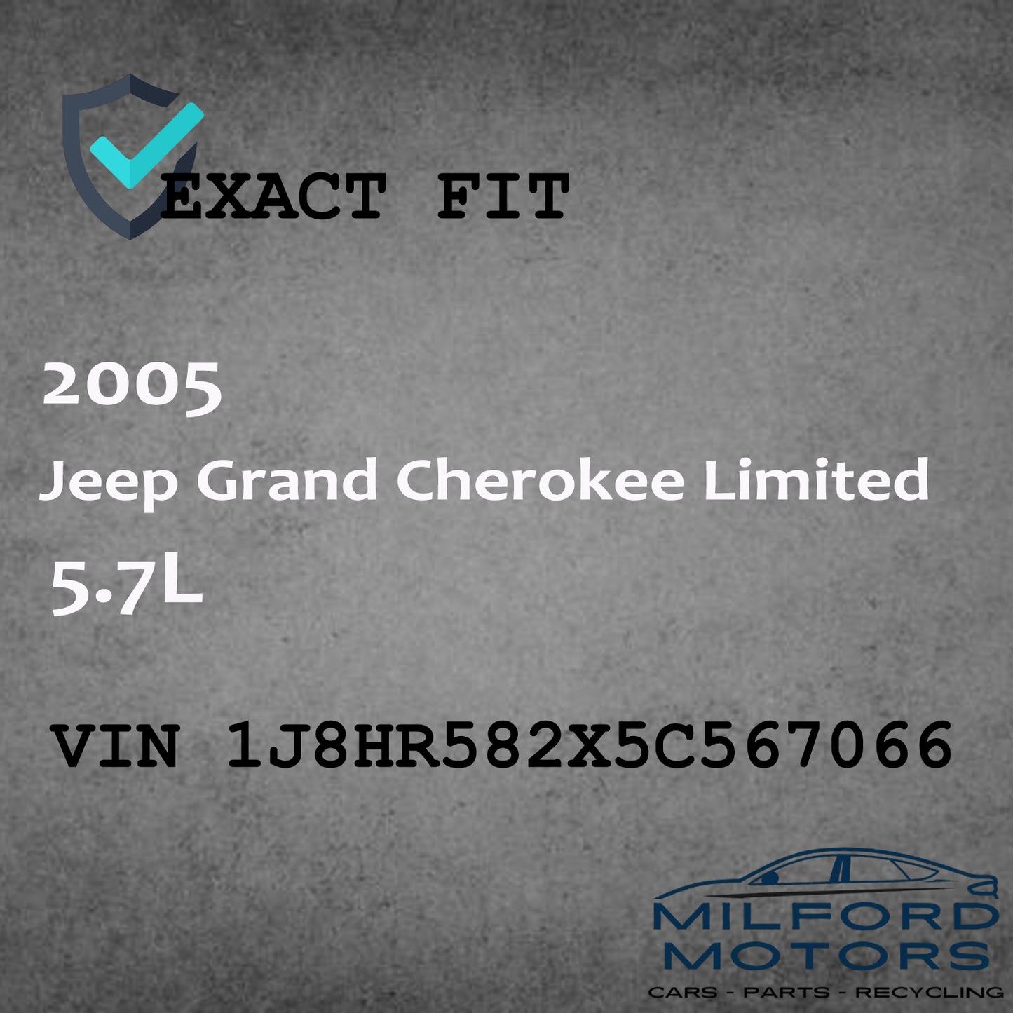 Driver Side View Mirror Fits 2005-2010 Jeep Grand Cherokee Limited 5.7L