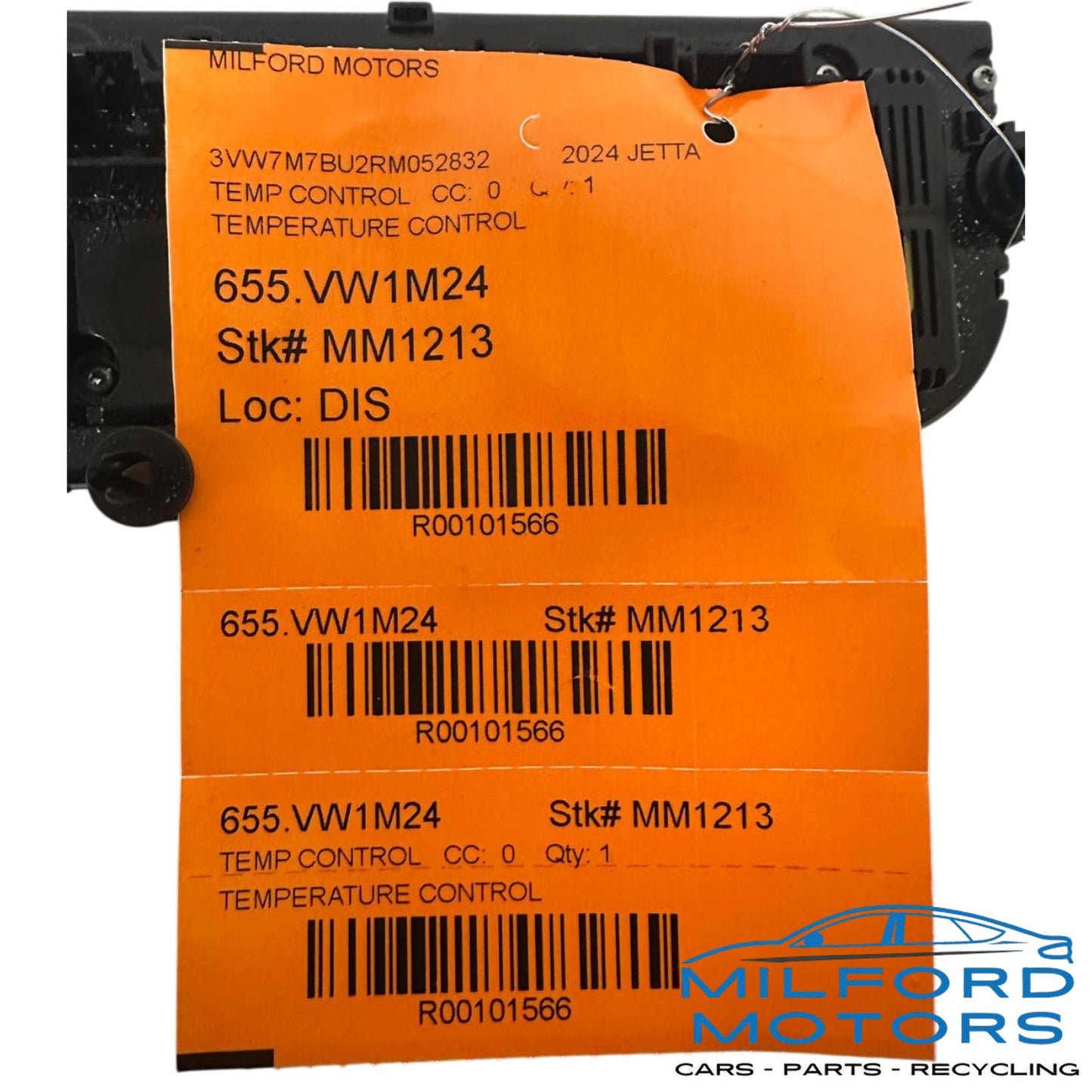 Temperature Control Switch 2024 Volkswagen Jetta