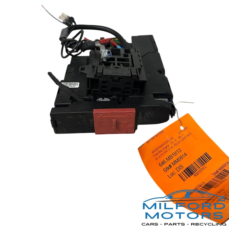 Fuse Relay Box Engine Compartment 2013-2015 Mercedes-Benz C300 Sedan 3.5L