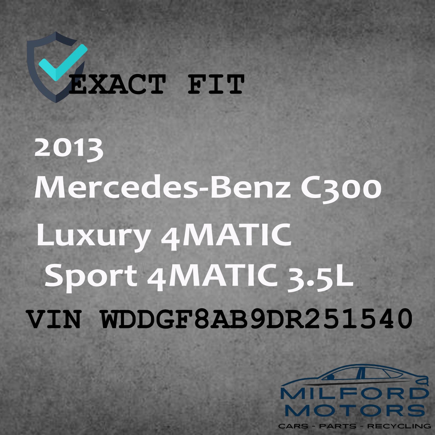 Fuse Relay Box Engine Compartment 2013-2015 Mercedes-Benz C300 Sedan 3.5L