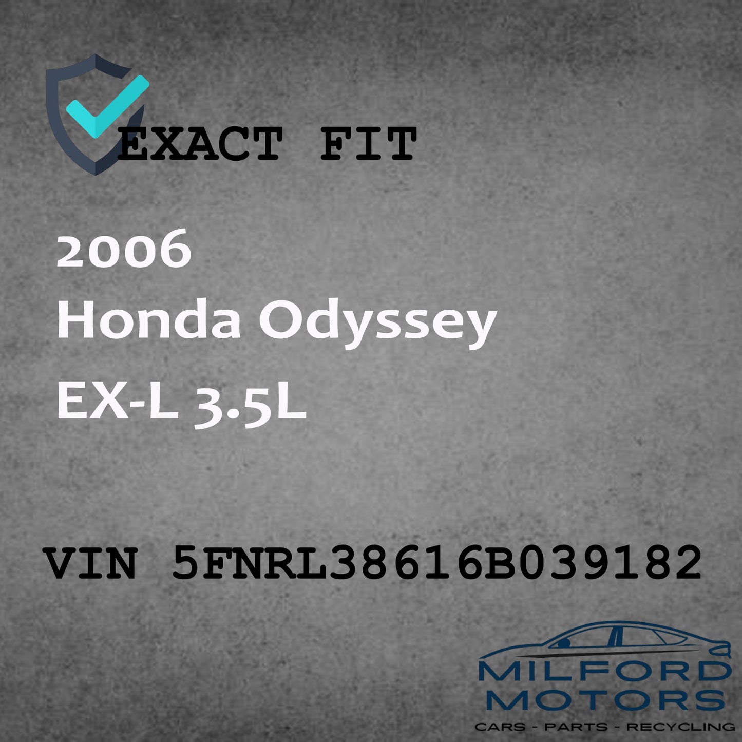 Electronic Control Module (ECM)  Fits 2006 Odyssey EX-L 3.5L AT FWD