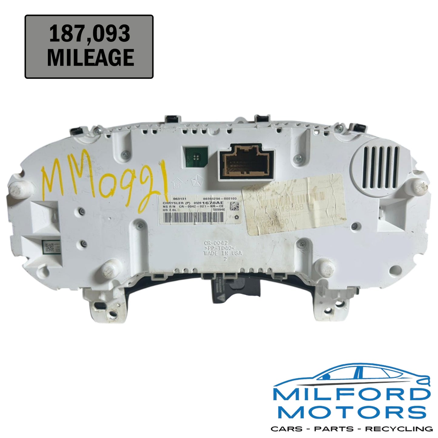 Silver Face w/ Tachometer Speedometer Head/Cluster Fits 2014 Grand Cherokee 3.6L