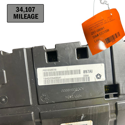 Speedometer Head/Cluster w/ 3.5" Display Screen Fits 2015 Chrysler 200 2.4L