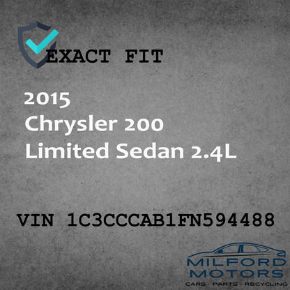 Speedometer Head/Cluster w/ 3.5" Display Screen Fits 2015 Chrysler 200 2.4L