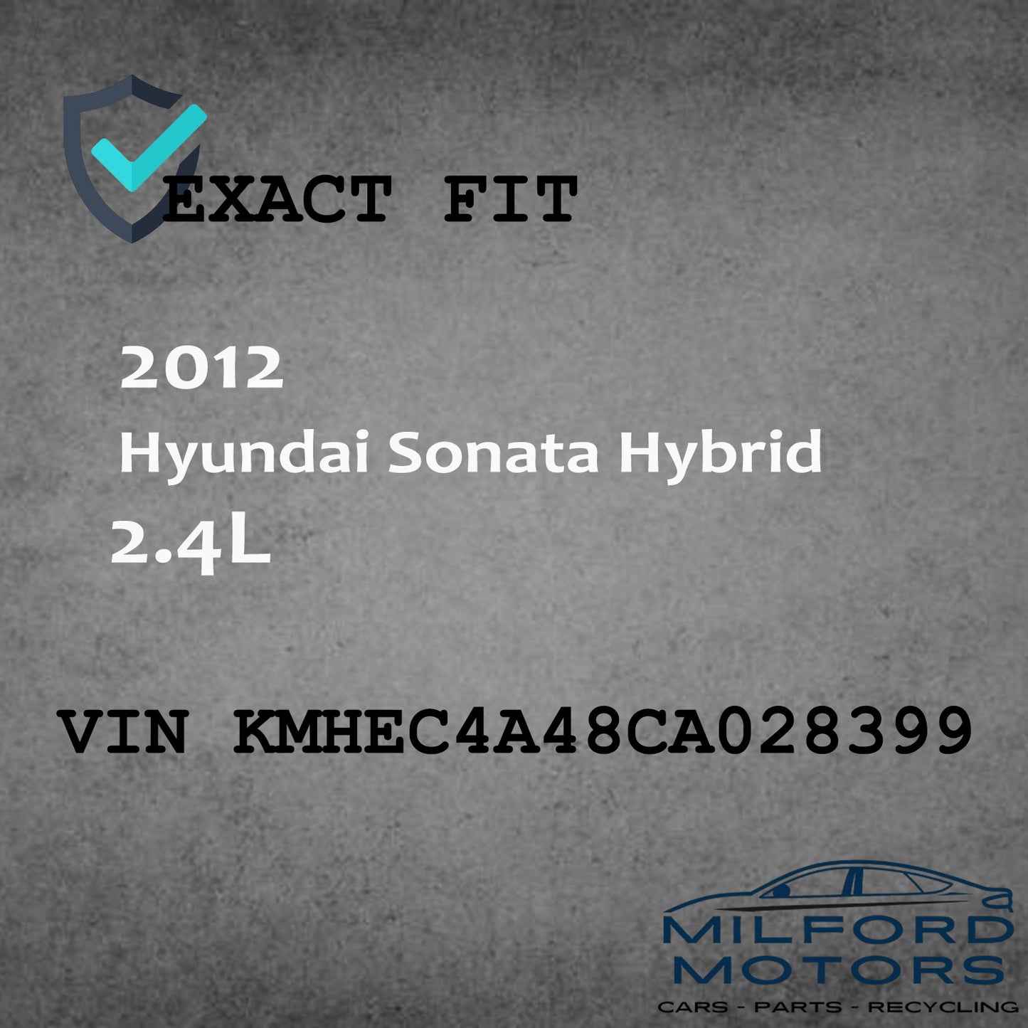 Speedometer Head/Cluster Fits 11-2015 Hyundai Sonata Hybrid 2.4L (109,214 miles)