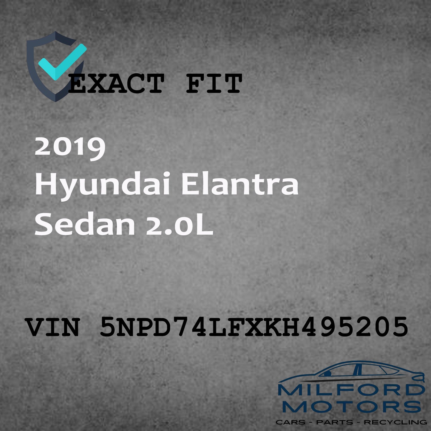 Instrument Speedometer Head/Cluster Fits 2019-2020 Hyundai Elantra 2.0L